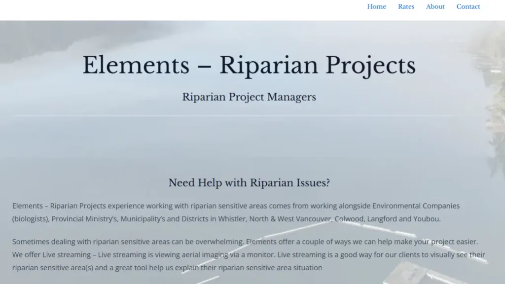 EvolutionWeb PortFolio Elements – Riparian Projects