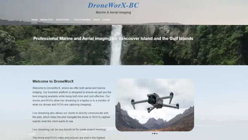 EvolutionWeb PortFolio DroneWorX